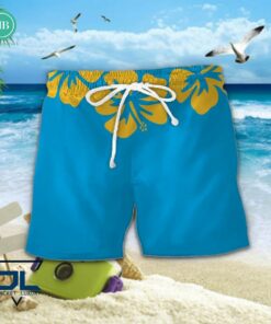 gold coast titans surfboard hibiscus hawaiian shirt 3 OAvAE
