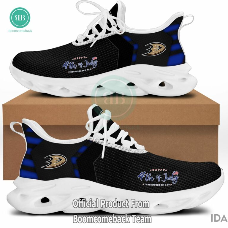 Happy Independence Day Anaheim Ducks Max Soul Shoes