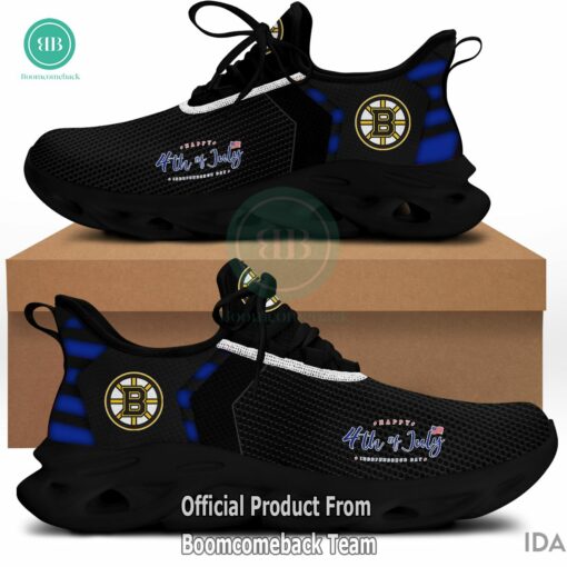 Happy Independence Day Boston Bruins Max Soul Shoes