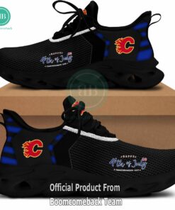 Happy Independence Day Calgary Flames Max Soul Shoes