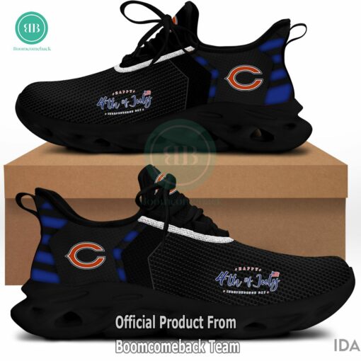 Happy Independence Day Chicago Bears Max Soul Shoes