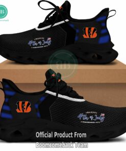 Happy Independence Day Cincinnati Bengals Max Soul Shoes