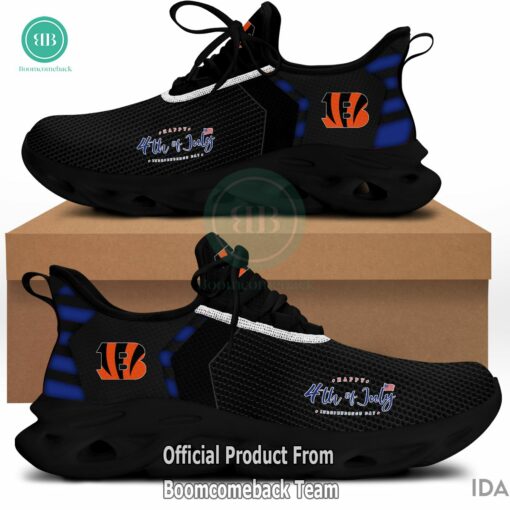 Happy Independence Day Cincinnati Bengals Max Soul Shoes