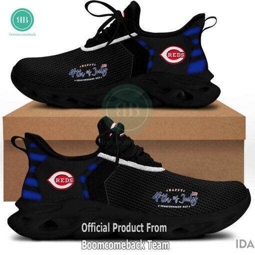 Happy Independence Day Cincinnati Reds Max Soul Shoes