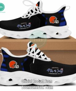 Happy Independence Day Cleveland Browns Max Soul Shoes