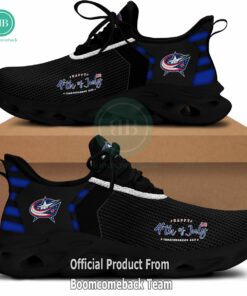 Happy Independence Day Columbus Blue Jackets Max Soul Shoes