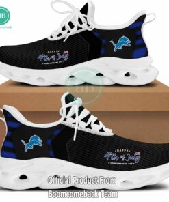 Happy Independence Day Detroit Lions Max Soul Shoes
