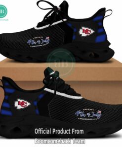Happy Independence Day Kansas City Chiefs Max Soul Shoes