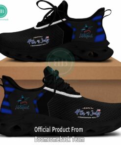 Happy Independence Day Miami Marlins Max Soul Shoes