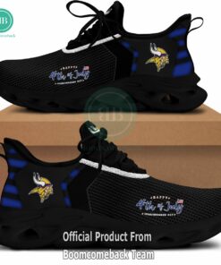 Happy Independence Day Minnesota Vikings Max Soul Shoes