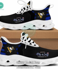 Happy Independence Day Pittsburgh Penguins Max Soul Shoes