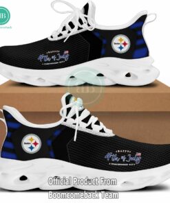 Happy Independence Day Pittsburgh Steelers Max Soul Shoes