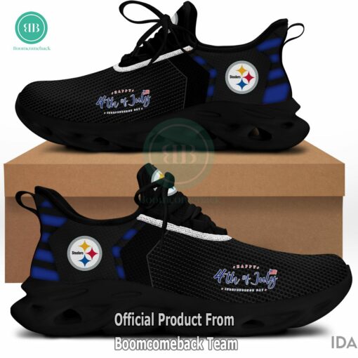 Happy Independence Day Pittsburgh Steelers Max Soul Shoes