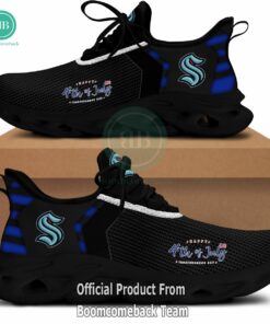 Happy Independence Day Seattle Kraken Max Soul Shoes