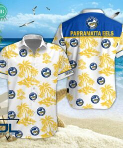 Parramatta Eels Palm Tree Island Hawaiian Shirt