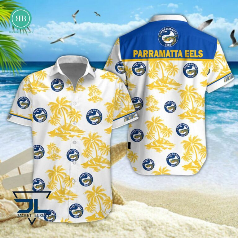 Parramatta Eels Palm Tree Island Hawaiian Shirt