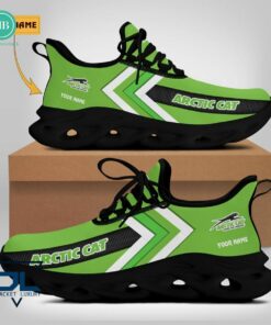 Personalized Name Arctic Cat Green Max Soul Shoes