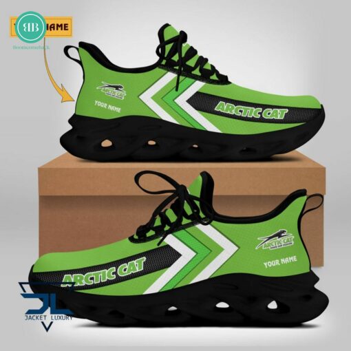 Personalized Name Arctic Cat Green Max Soul Shoes