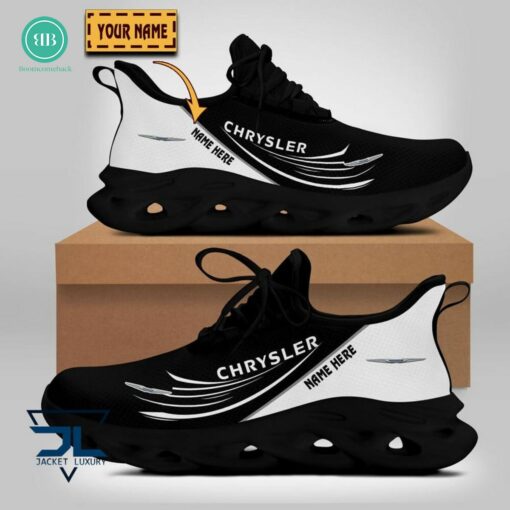 Personalized Name Chrysler Black Max Soul Shoes