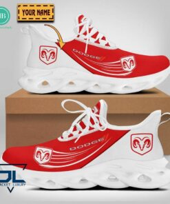Personalized Name Dodge Red Max Soul Shoes