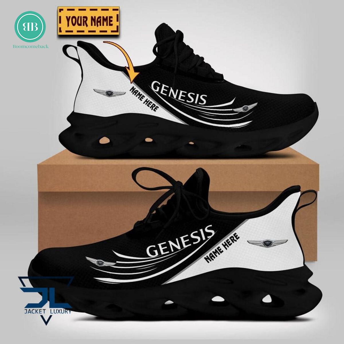 Personalized Name Genesis Style 1 Max Soul Shoes
