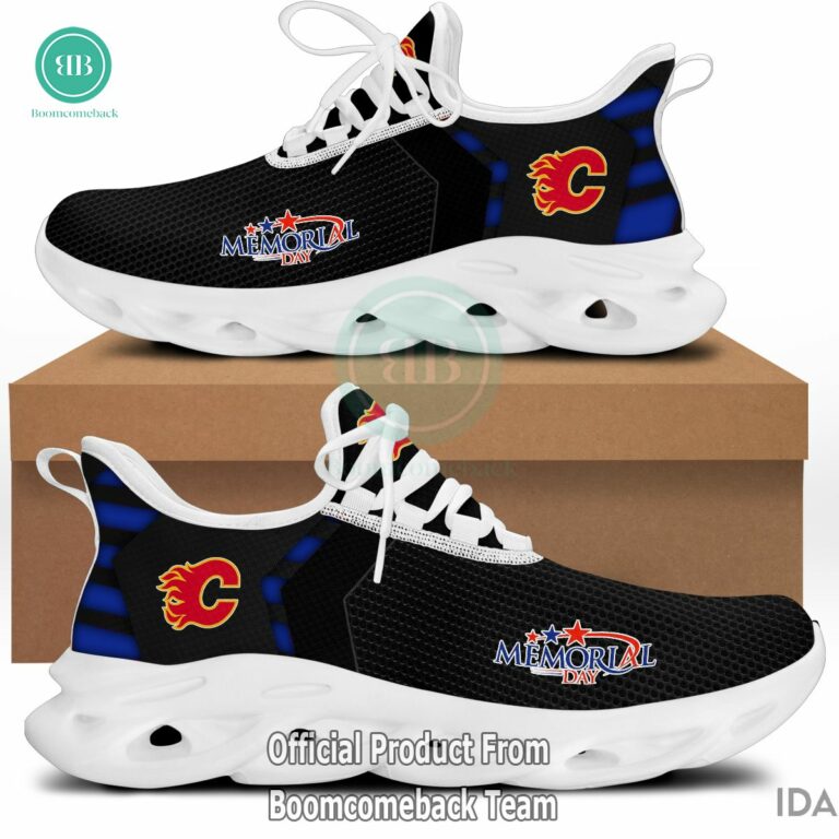 Remember And Honor Memorial Day Calgary Flames Max Soul Shoes