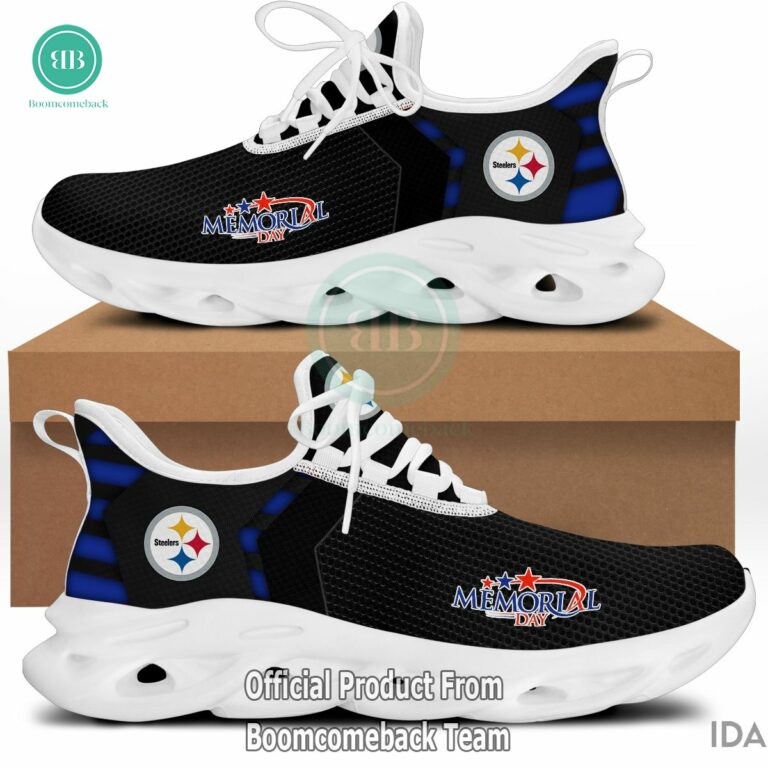 Remember And Honor Memorial Day Pittsburgh Steelers Max Soul Shoes