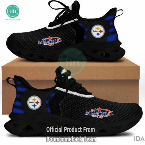 Remember And Honor Memorial Day Pittsburgh Steelers Max Soul Shoes