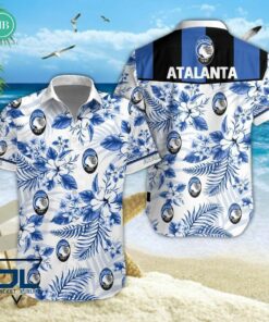 Serie A Atalanta Bergamasca Calcio Floral Hawaiian Shirt And Shorts