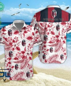 Serie A Bologna FC Floral Hawaiian Shirt And Shorts