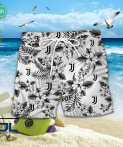 serie a juventus floral hawaiian shirt and shorts 3 8R7EV