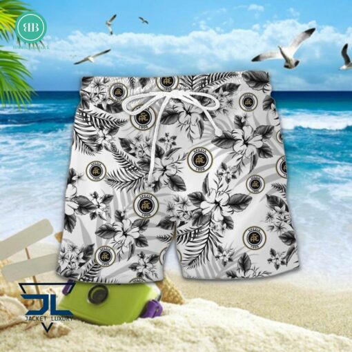 Serie A Spezia Calcio Floral Hawaiian Shirt And Shorts