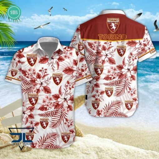 Serie A Torino FC Floral Hawaiian Shirt And Shorts