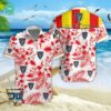 Serie A U.S Cremonese Floral Hawaiian Shirt And Shorts