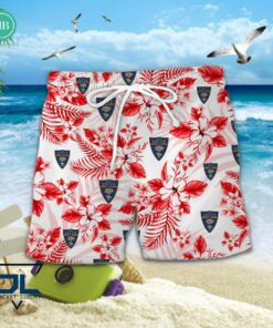 serie a u s lecce floral hawaiian shirt and shorts 3 EpZfa