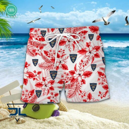 Serie A U.S Lecce Floral Hawaiian Shirt And Shorts