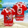 Sydney Roosters Surfboard Hibiscus Hawaiian Shirt