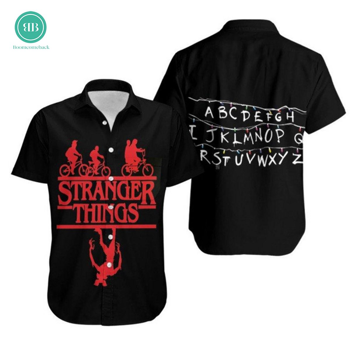 Stranger Things Alphabet Hawaiian Shirt