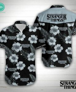 Stranger Things Tropical Bibiscus Hawaiian Shirt