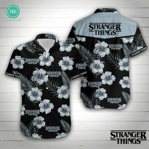 Stranger Things Tropical Bibiscus Hawaiian Shirt