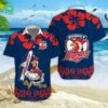 St. George Illawarra Dragons Surfboard Hibiscus Hawaiian Shirt