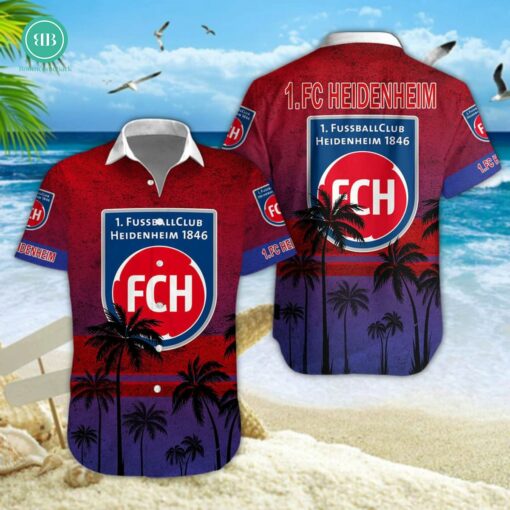 1. FC Heidenheim Palm Tree Hawaiian Shirt