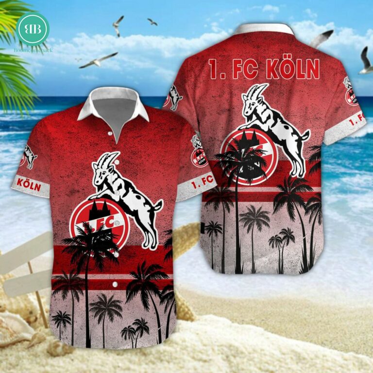 1. FC Koln Palm Tree Hawaiian Shirt