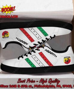 abarth red white green stripes adidas stan smith shoes 3 FsivA