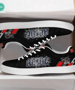 ACDC Rock Band Black Adidas Stan Smith Shoes