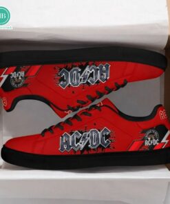 acdc rock band red adidas stan smith shoes 3 7zKSf