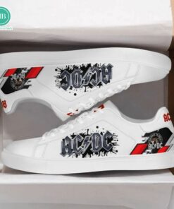ACDC Rock Band White Adidas Stan Smith Shoes