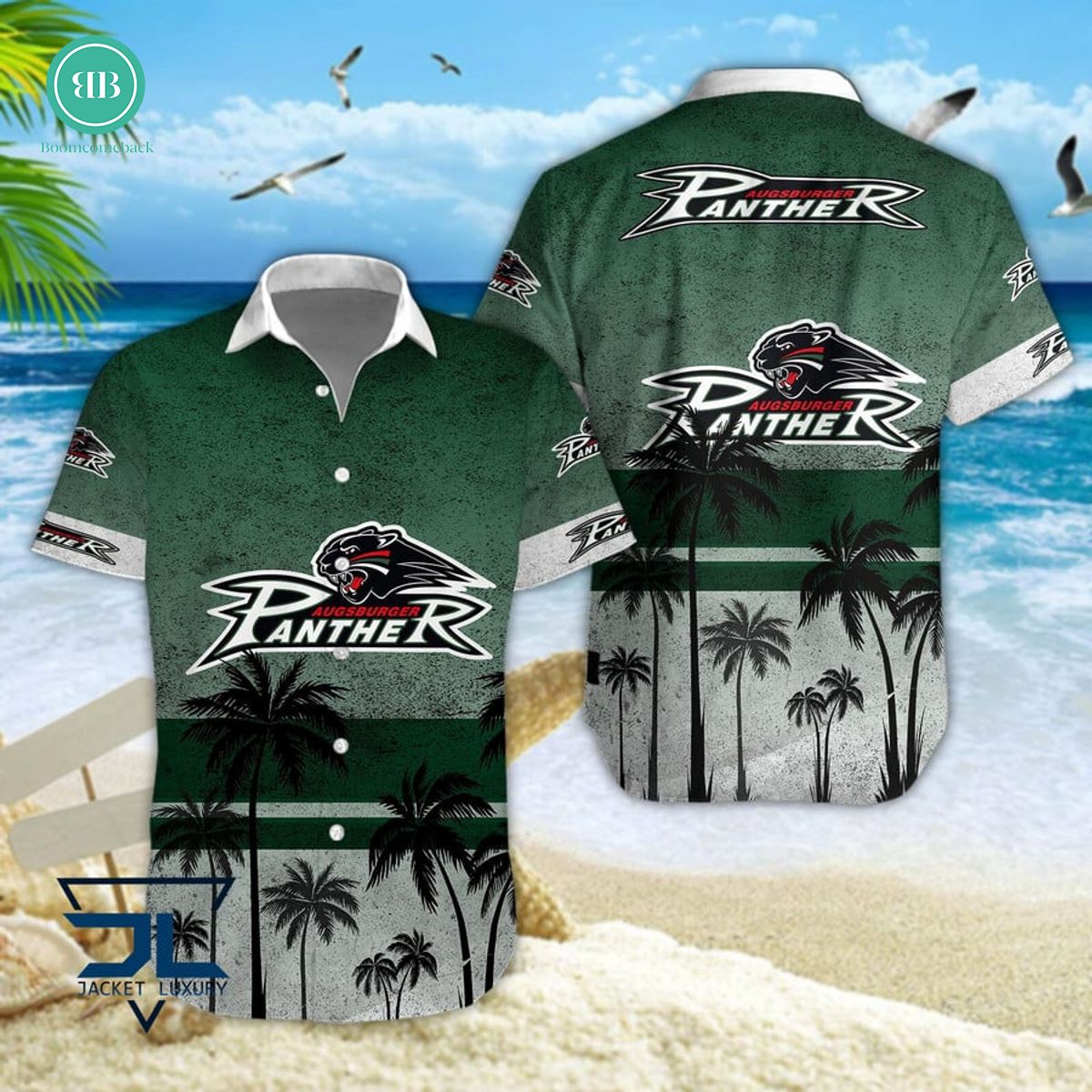 Augsburger Panther Palm Tree Hawaiian Shirt