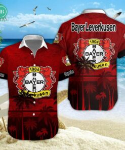 Bayer 04 Leverkusen Palm Tree Hawaiian Shirt
