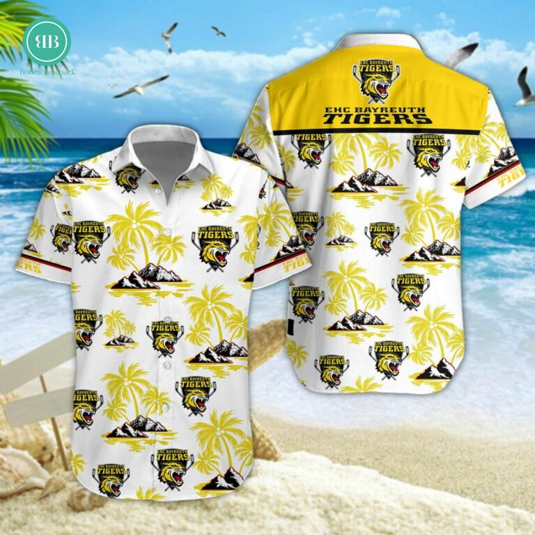 Bayreuth Tigers Palm Tree Island Hawaiian Shirt